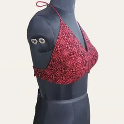 tunesia creative fashion V-Neck Women Blouse image 3