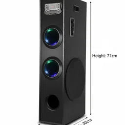 RZG Dj Music System Powerfull Bass With RGB Lights 180 W Bluetooth Tower Speaker image 2