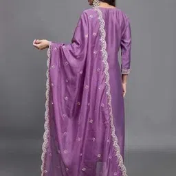 sakshiaura Women Viscose Rayon Kurti Pant Dupatta Set image 2