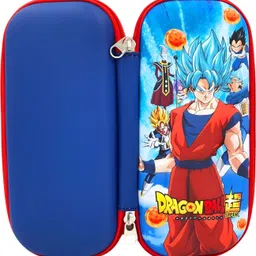 poksi Anime Pencil Box – Dragon Ball Super Goku & Vegeta Des ign, Large Capacity EVA Pouch Art EVA Pencil Box image 4