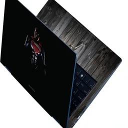 Techfit Full Body Laptop Skin Sticker For 14 to 15.6 inch Laptop - Superman Art on Black Self Adhesive Stretched Vinyl Laptop Decal 15.6-picture-21