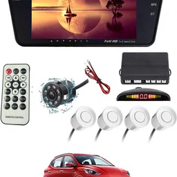 maties 7Inch Rearview Monitor Mirror with Touch Button,Camera & White sensor 101 Black LCD-picture-15