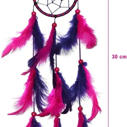 elegant lifestyle Dream Catcher For Wall Art, Home Decor, Living Room, Gifts, Decoration, Prosper| Feather, Crystal, Wool, Nylon Dream Catcher image 2