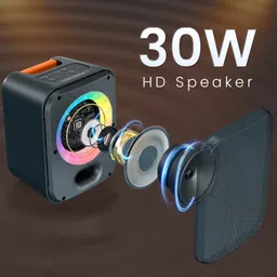 Portronics 30W Apollo 30 Bluetooth V5.4 Portable Speaker,Wireless Karaoke Mic,ECHO Control 30 W Bluetooth Party Speaker image 4