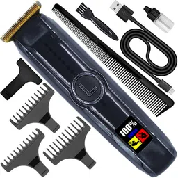 ghc Men’s Rechargeable AX Powerful Hair Clipper Beard Moustache Hair Cutting Trimmer Fully Waterproof Grooming Kit 410 minRuntime 4 Length Settings-picture-11