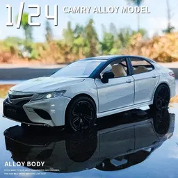 ukaxa 1:24 Diecast Metal Model Toyota Camry Car For Kids Toy Car Light Sound Pullback image 5