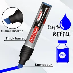 soni officemate Jumbo Permanent Marker (pack of 2 ) image 3