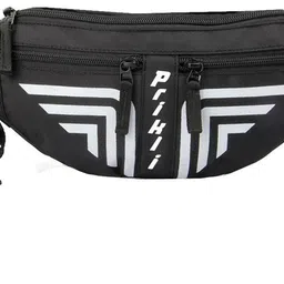 prikli BLACK WAIST BAG Elegant Style Travel Pouch Passport Holder with Adjustable Strap Waist Bag-picture-13