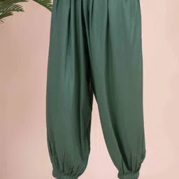 suhani creation Rayon Solid Women ["Green"] Salwar image 4