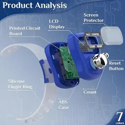mobdesk Mini Hand Tally Counter Finger Ring Manual Electronic Head Digital Tally Counter image 3