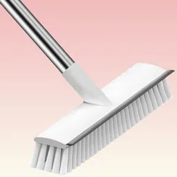vyneex Two to One Clean Bathroom Brushing Scrubber Microfibre Wet and Dry Brush image 1