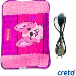 creto Velvet Fur Premium Gel Pad (Muscle Pain-Period Cramps) Electric 1 L Hot Water Bag-picture-14