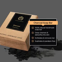the man company Chaar Cool Bars (4 Charcoal soap bar) image 2
