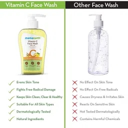 mamaearth Vitamin Cfor Skin Glow & Illumination With Turmeric Face Wash image 5