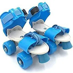houseofcommon Roller Skates for Kids Age Group 5-15 Years Adjustable Inline Skating Shoes-Blue In-line Skates - Size 4-8 UK-picture-11