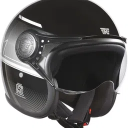 royal enfield Jet MLG Neo 1901 Graphics Open Face with Visor ISI & DOT Certified Helmet Motorbike Helmet-picture-27