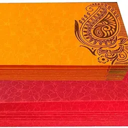 mousetraps Pack of 100 Shagun Double Ambi Motif Rectangle Shape Shagun Gift Envelopes for Weddings, Birthdays, Baby Shower, Anniversary Envelopes image 3