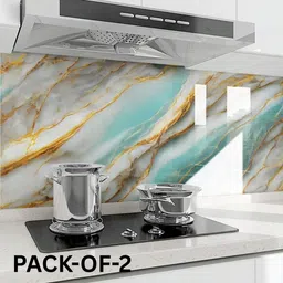 shreeji sqaure Vinyl Abstract Blue Wallpaper image 1