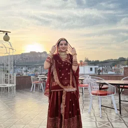 shrihari business Embroidered Semi Stitched Rajputi Poshak-picture-18