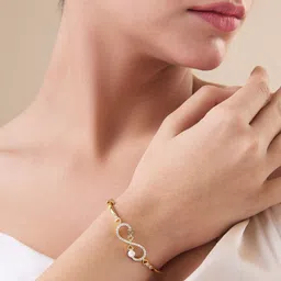 maira Sterling Silver Zircon Gold-plated Bracelet image 3