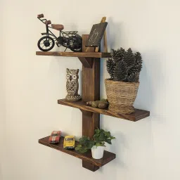 symplify Felicia Wooden Wall Shelf Organiser image 3