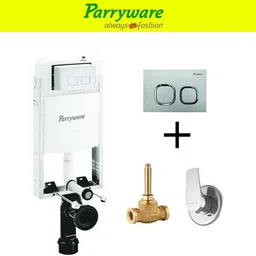 parryware Half Frame Concealed Cistern with concealed body upper part set of 218 Dual Flush Tank image 1