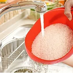 crystal Vegetable, Fruit, Rice Bowl Strainer Strainer image 2