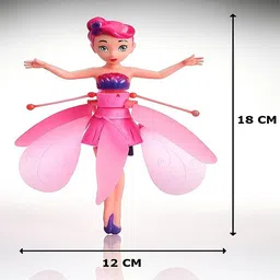 blimzo Flying Fairy Doll | Hand Sensor Rechargeable Toy with 3D Light | Pack 1 image 2