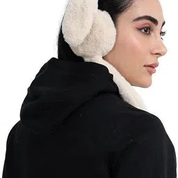 arjhubb Cute Plush Bunny Ear Muffs for Girls | Soft & Warm Winter Ear Covers Ear Muff image 2