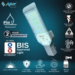 aster lite Vibe+ 50W LED Street IP66 Waterproof (Pack of 2) Flood Light Outdoor Lamp image 2