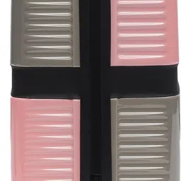 yayavar Small Cabin Suitcase (54 cm) 4 Wheels - VENICE - Dual Color Scratch Proof Printed Trolley Bag - Pink, Grey image 5