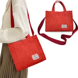 kraptick Red Men & Women Tote Bag, Canvas Tote Bag for Grocery Shopping, Shoulder Tote Bag for Everyday Use-picture-13