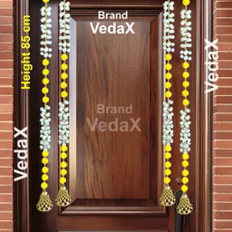 vedax Pack of 2 pcs Artificial Mogra Flower Festival Toran for Main Door Decoration Toran-picture-16