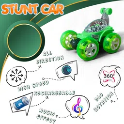 smart boy 9802-STUNT CAR -GREEN image 2