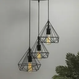 greywings Contemporary Black Metal Cluster Hanging Light-picture-20