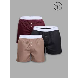 maxzone Pack of 3 Solid Men Boxer-picture-35