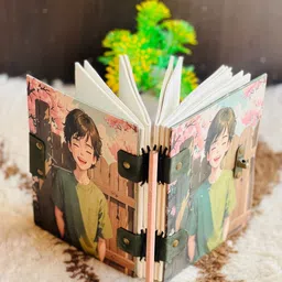 nizam handiicraft Beautifully designed diary Notebook With Lock Clasp A5 Diary Unruled A5 Diary 100 200 Pages image 2