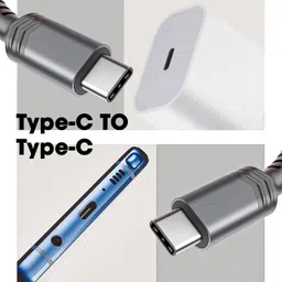 sounce USB Type C Cable 1.5 m 3A (60W) Fast Charging Braided image 5