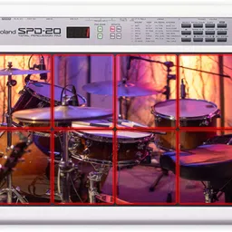 Rhythm Pro Drum Set Vinyl Stickers 8pcs Roland Octapad SPD-20/SPD-11/SPD-8. (J) VINYL Reusable Laptop Skin Compatible for 8 inch-image-25