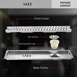 smt Kitchen Sink, Bathroom Sink Stainless Steel Push Down Strainer image 4