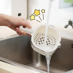 oxxihome Plastic Food Strainer with Handle, Nesting Large Capacity Plastic Fruit & Vegetable Basket-picture-37