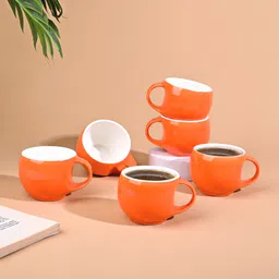 storepedia Pack of 24 Ceramic Tea Cups Set of 24 150ml Coffee Cup & Coffee Mug Set for Home, Office & Kitchen image 2