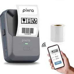 Pixra Mini Bluetooth Thermal Label Printer for Business & Home | Single Function Monochrome Label Printer-image-40