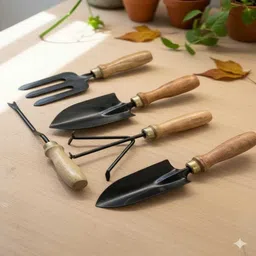 garden sajao think green Gardening Tools Kit for Home Garden – 5-Piece Garden Tool Set Garden Tool Kit image 5