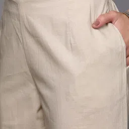 libas Women Silk Blend Kurta Palazzo Set image 5