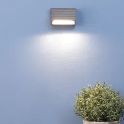 eliante by jainsons lights Lucan Grey Metal Outdoor Wall Light image 1