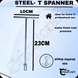 cricutcraft TCL-01B STEEL T SPANNER - 8MM, 10MM, 11MM, 12MM, 13MM, 14MM, 15MM I EASY TO USE. Socket Set image 2