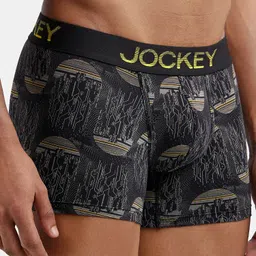 jockey FP23 Super Combed Cotton Elastane Stretch Printed Men Trunk image 2