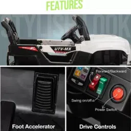 brokke oh baby by flipkart kids 908 HIGH QUALITY, ELECTRIC JEEP WITH SWING FUNCTION Jeep Battery Operated Ride On image 4