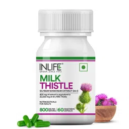 INLIFE Milk Thistle Extract 800mg | 80% Silymarin Liver Support Supplement - 60 Vegetarian Capsules (Pack of 1, 60)-picture-10